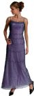 Metallic Poly Net Beaded Formal Dress in Nite/Blue Orchid color